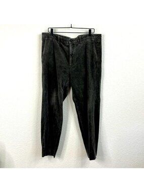 Issey Miyake Men Velvet Dotted Flat Front Trousers